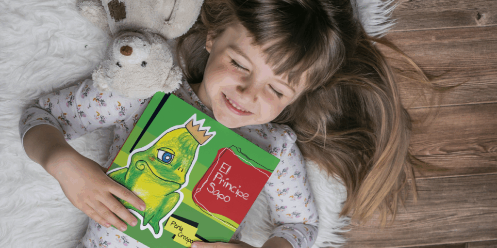 Cuento El príncipe sapo abrazado por una niña