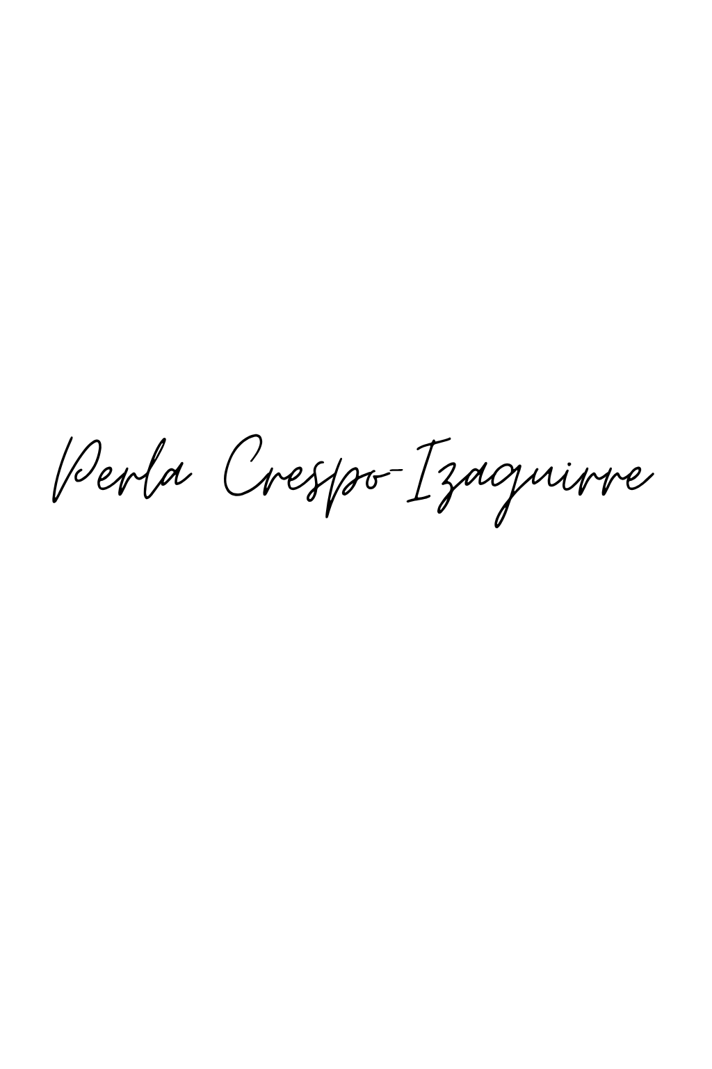Firma Perla Crespo-Izaguirre